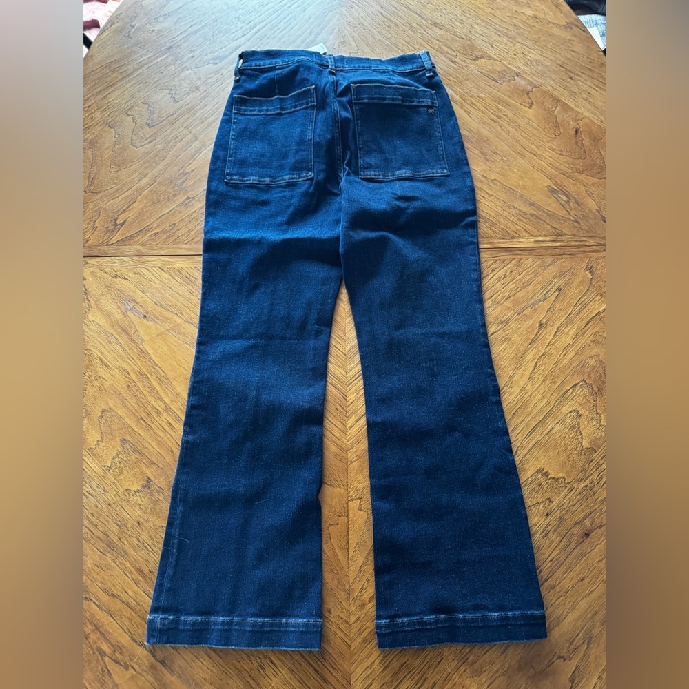 Madewell Dark Blue Flare Jeans - Picture 4 of 5